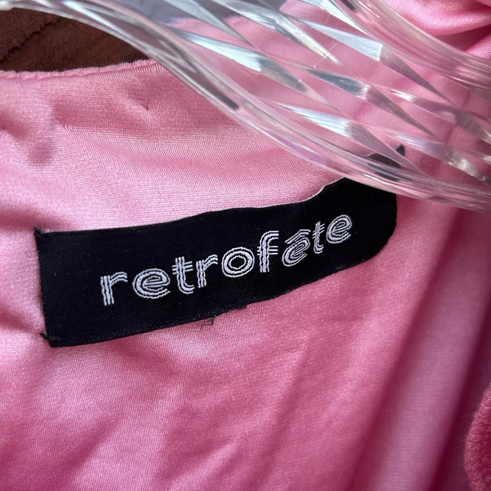 Retrofete Nikki Sequin Palm Dress size medium - Picture 9 of 10